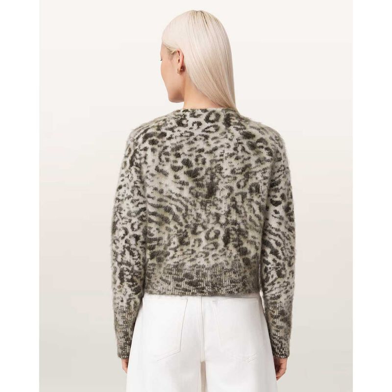 AllSaints Wick Amur Jacquard Cardigan image number 1